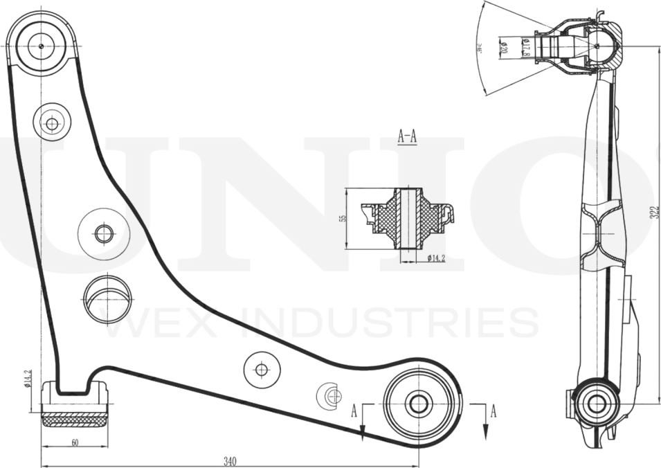 Рычаг подвески (Unio). Артикул SSP-40021