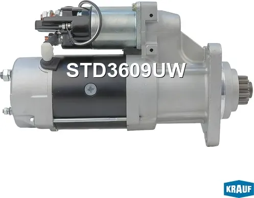 Стартер MERCEDES Actros,Atego,Axor КАМАЗ-5490 (24V,6.2кВт,12 зубьев) KRAUF. Артикул STD3609UW