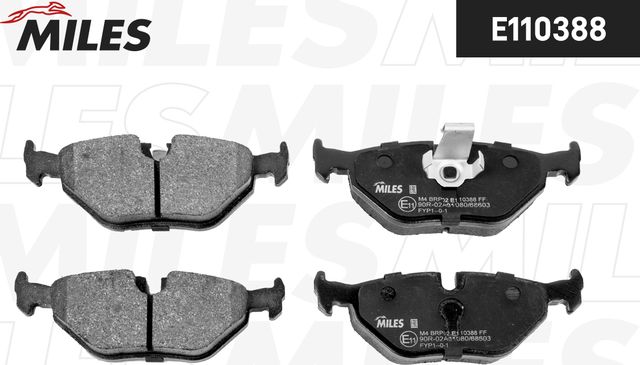 Тормозные колодки Miles (Semi-Metallic). Артикул E110388