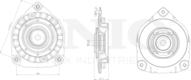 Опора амортизационной стойки (Unio). Артикул RMP-13067
