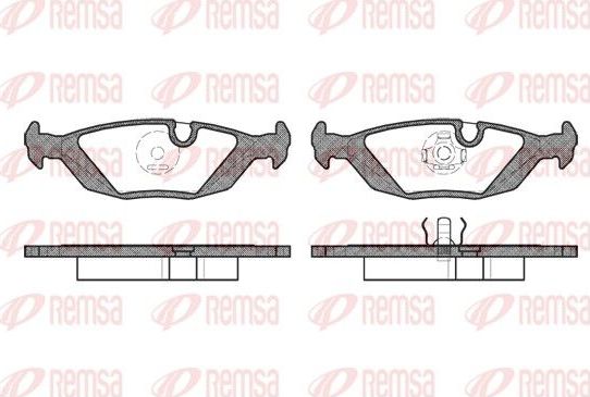 Тормозные колодки Remsa. Артикул 0155.00