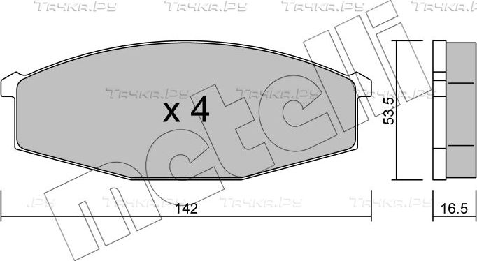 Тормозные колодки Metelli. Артикул 22-0110-0