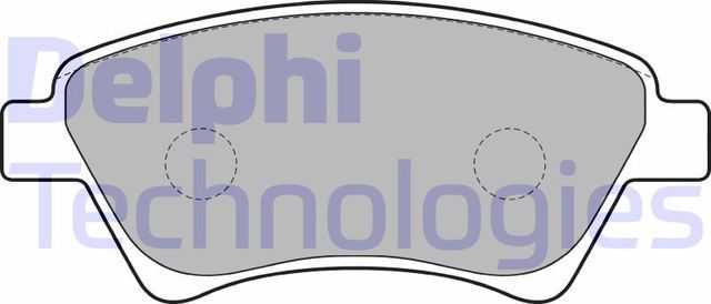 Тормозные колодки Delphi (Low-Metallic) передние для Renault Kangoo I 2001-2009. Артикул LP1730
