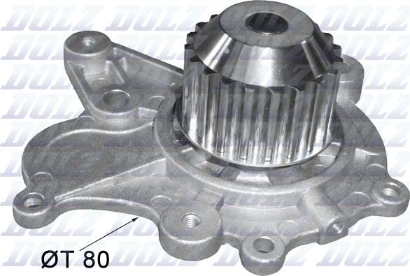 Помпа (водяной насос) Dolz для Hyundai Santa Fe II 2006-2009. Артикул H222