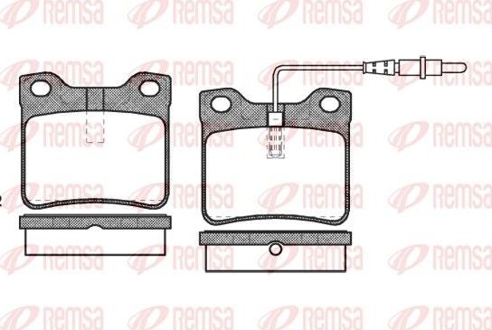 Тормозные колодки Remsa. Артикул 0321.22