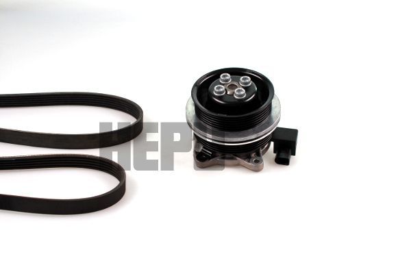 Water Pump + V-Ribbed Belt Kit Hepu. Артикул PK06700