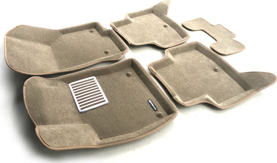 Коврики текстильные Euromat 3D Lux для салона Audi A3 2013-2026 БЕЖЕВЫЕ. Артикул EM3D-004507T