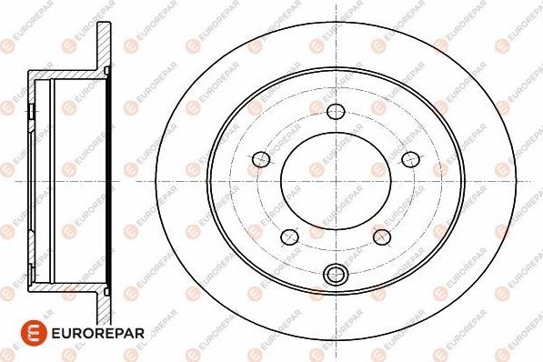Тормозной диск Eurorepar. Артикул 1642779080