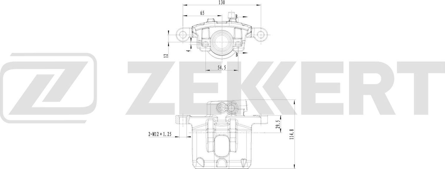 Тормозной суппорт Zekkert (Чугун). Артикул BS-8337