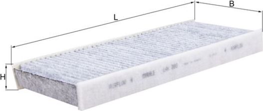 Салонный фильтр Mahle-Knecht. Артикул LAK 289