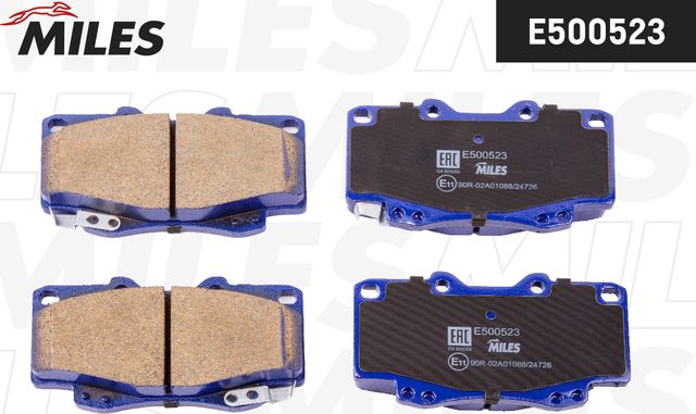 Тормозные колодки Miles (Керамика). Артикул E500523