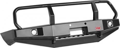 Бампер силовой РИФ передний с доп. фарами и защитной дугой для Toyota Land Cruiser 100 1998-2002. Артикул RIF100-10350