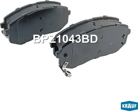 Колодки тормозные дисковые Krauf. Артикул BPZ1043BD