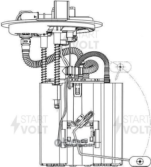Бензонасос (топливный насос) StartVOLT для Mercedes-Benz GLA I (X156) 2013-2026. Артикул SFM 1517