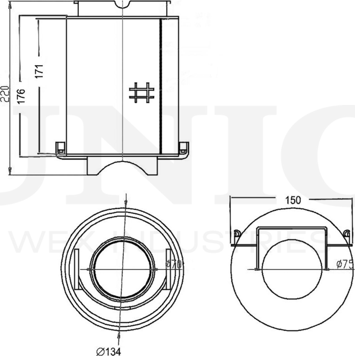 Фильтр воздушный (Unio). Артикул FLT-10035