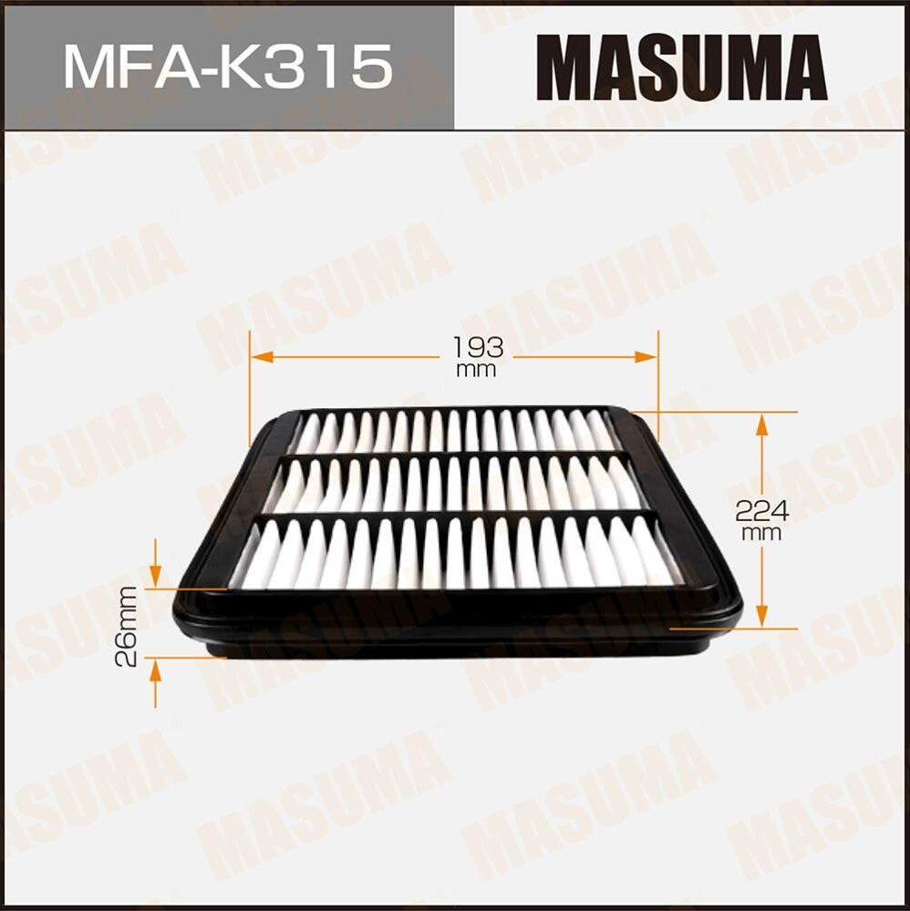 Воздушный фильтр Masuma. Артикул MFA-K315