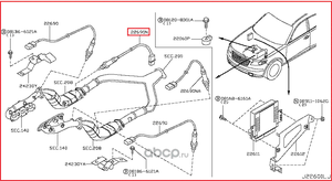Лямбда-зонд (кислородный датчик) Nissan для Infiniti QX50 I 2013-2017. Артикул 226A0AM601