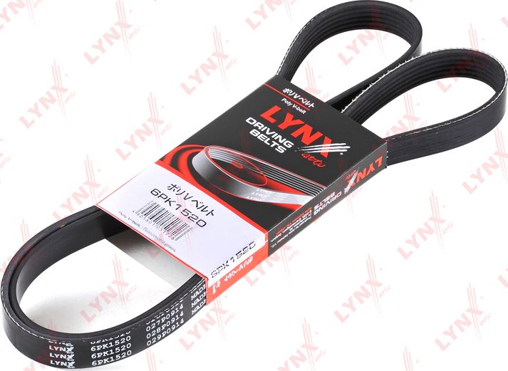 Приводной ремень поликлиновой LYNXauto. Артикул 6PK1520