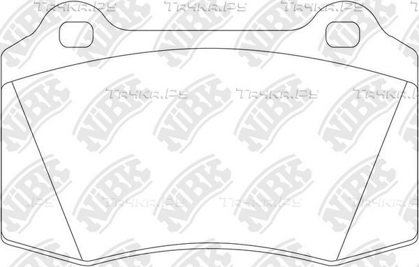Тормозные колодки NiBK задние для Chrysler 300C I 2005-2012. Артикул PN0202S