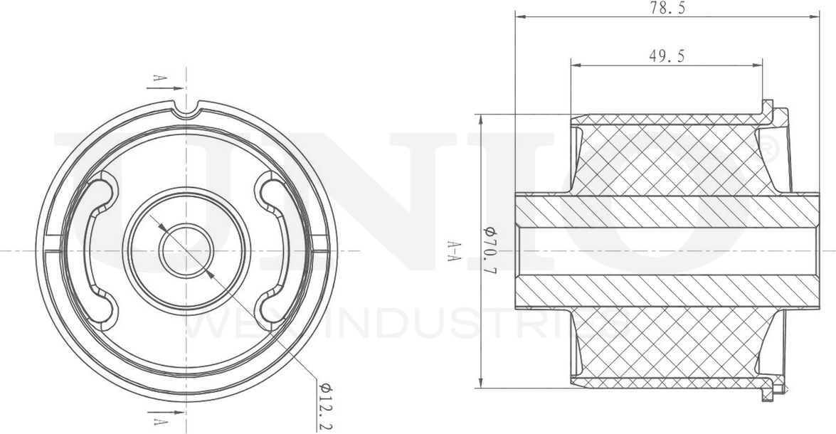 Сайлентблок балки (Unio). Артикул RMP-20220