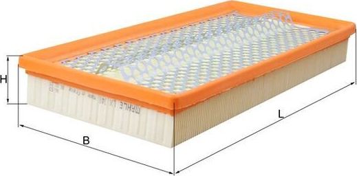 Воздушный фильтр Mahle. Артикул LX 348