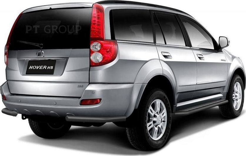 Защита PT Group заднего бампера угловая d=63 мм ШАГРЕНЬ (ППК) для Great Wall Hover H5 2011-2016. Артикул GWV-11-330104.22