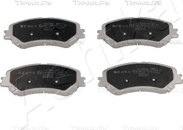 Тормозные колодки ASHIKA передние для Renault Espace V 2015-2026. Артикул 50-00-0707