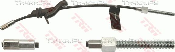 Трос ручника (тросик ручного тормоза) TRW. Артикул GCH697