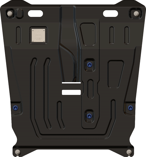 Защита Шериф (1,8 мм) для картера и КПП Mitsubishi Lancer 10 2 wd, маленький пыльник 2007-2017. Артикул 14.1529