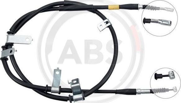 Трос ручника (тросик ручного тормоза) ABS. Артикул K18971