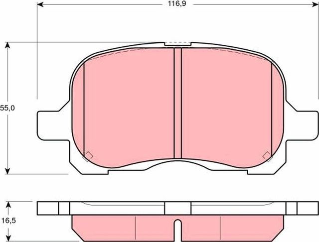 Тормозные колодки TRW. Артикул GDB3204