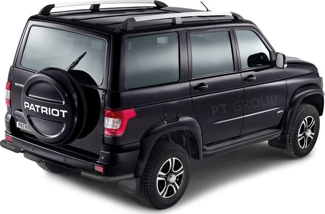 Защита PT Group порогов с алюм. площадкой d=51 мм ШАГРЕНЬ (ППК) для УАЗ Patriot I рестайлинг 2014-2026. Артикул UZP-14-330301.22