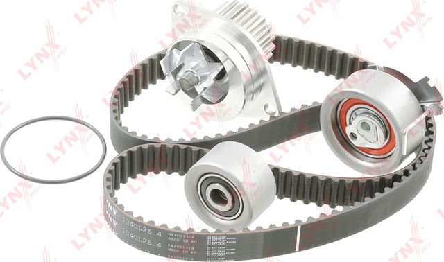 Помпа (водяной насос) с комплектом ремня ГРМ LYNXauto. Артикул PW-1103