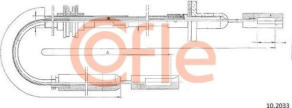 Трос сцепления Cofle. Артикул 92.10.2033
