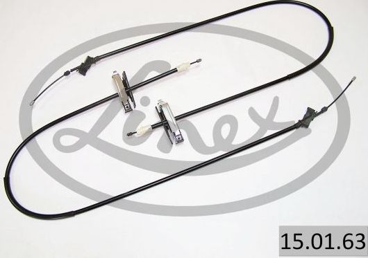 Трос ручника (тросик ручного тормоза) Linex задний для Ford Focus I 1998-2001. Артикул 15.01.63