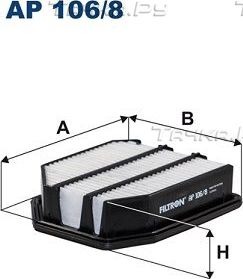 Воздушный фильтр Filtron. Артикул AP 106/8