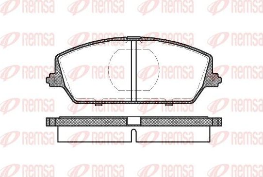 Тормозные колодки Remsa передние для Suzuki Swift II 1989-2005. Артикул 0387.00