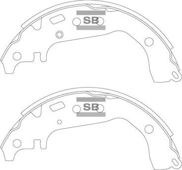 Тормозные колодки Sangsin Hi-Q задние для Toyota Allion II 2007-2026. Артикул SA219