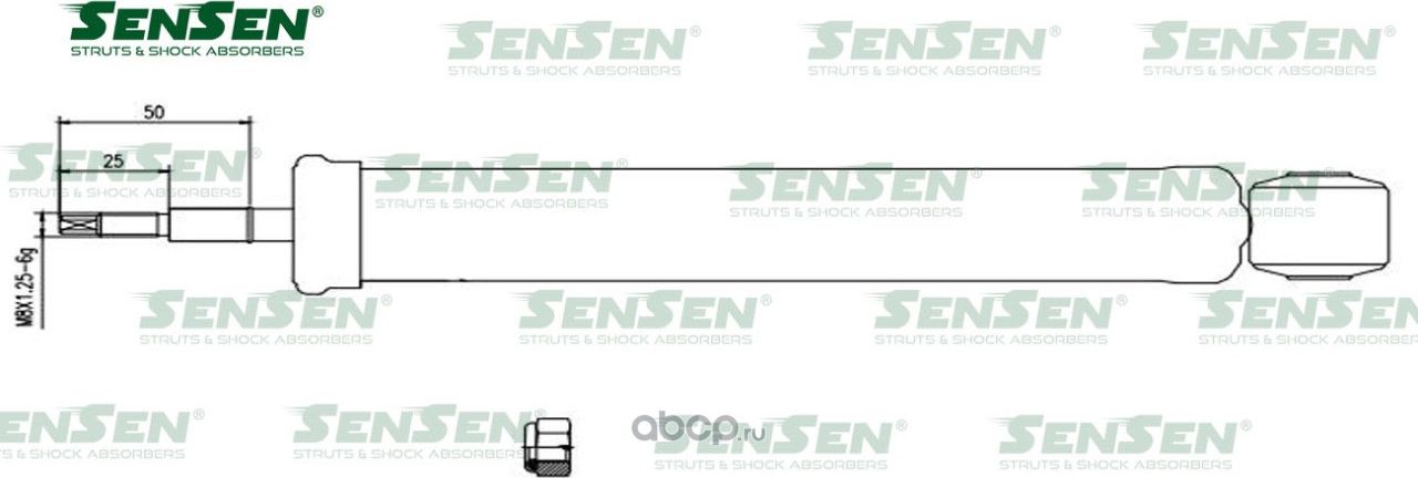 АМОРТИЗАТОР FORD FOCUS I 98-04 ЗАД.ГАЗ. HB/SED (EXCEL-G) (Sensen). Артикул 32120094