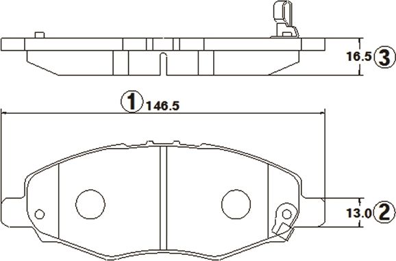 Тормозные колодки CTR. Артикул GK1079
