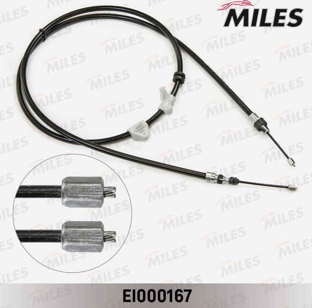 Трос ручника (тросик ручного тормоза) Miles задний правый для Ford S-MAX I 2007-2014. Артикул EI000167