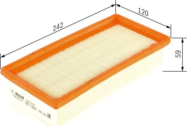 Воздушный фильтр Bosch для Citroen C1 II 2014-2026. Артикул F 026 400 510