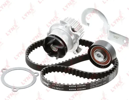 Комплект ремня ГРМ с помпой (8V) LADA Granta 1.6 11> / Kalina 2 1.6 13> (Lynxauto) Lynxauto. Артикул pw-1355