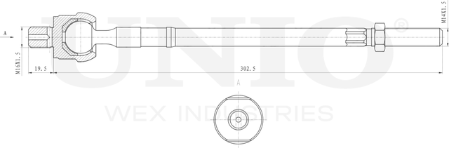 Тяга рулевая (Unio). Артикул SSP-30026