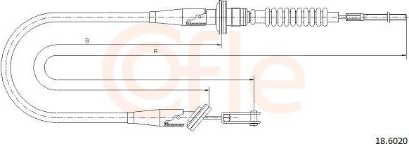 Трос сцепления Cofle для Suzuki Wagon R+ II 2000-2008. Артикул 92.18.6020
