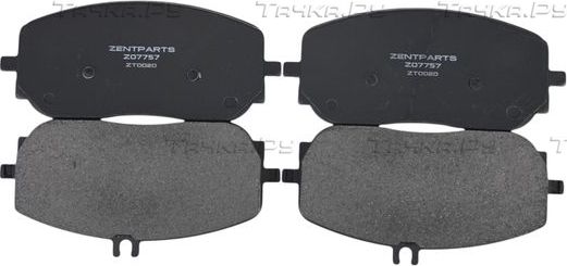 Тормозные колодки Zentparts. Артикул Z07757