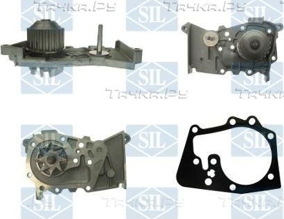 Помпа (водяной насос) Saleri/SIL для Renault Sandero II 2007-2021. Артикул PA970AS