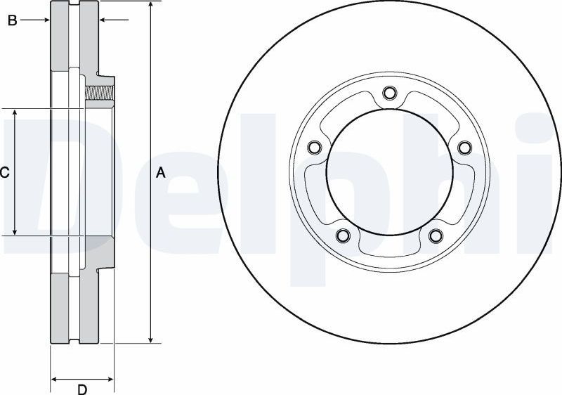 Тормозной диск Delphi. Артикул BG9139