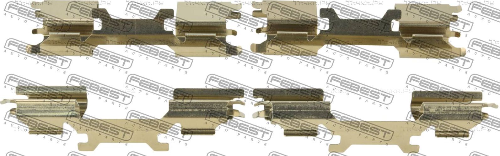 Комплект монтажный тормозных колодок Febest. Артикул 1603-W906F