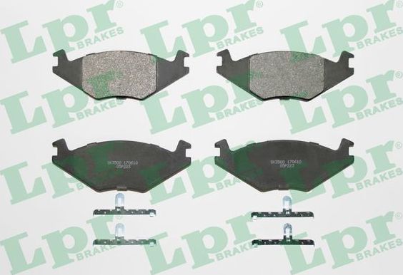 Тормозные колодки LPR передние для Volkswagen Golf II 1983-1992. Артикул 05P223